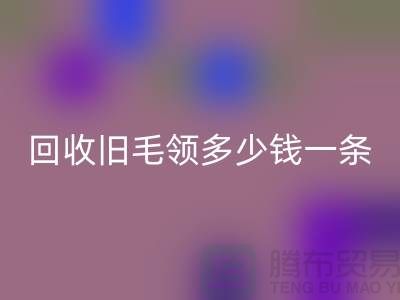 星空手机入口旧毛领多少钱一条