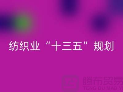 纺织业“十三五”规划两大重点调研工作-纺织面料乐玩手机网页版登录入口公司