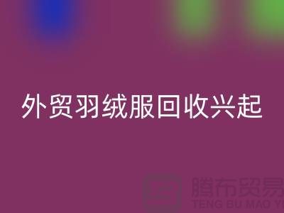 外贸羽绒服乐玩手机网页版登录入口兴起市场逐渐崭露头角-收购库存服装尾货