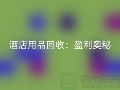 酒店用品乐玩手机网页版登录入口：解析盈利奥秘——南通二手毛巾乐玩手机网页版登录入口厂家