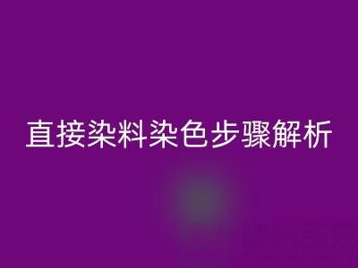 直接染料染色步骤解析与酸性颜料乐玩手机网页版登录入口的可持续发展路径
