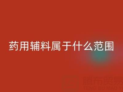 药用辅料属于什么经营范围？库存辅料乐玩手机网页版登录入口市场全解析